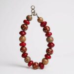 Collier perles rouges