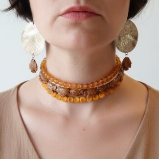 Collier création upcyclée