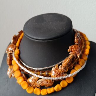 Collier création upcyclée