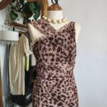 Collier vintage doré perles cabochon – longueur 42 cm