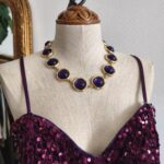 Parure vintage Biche de Berre – Collier réglable 51 cm – Très bon état