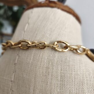 Parure vintage Biche de Berre – Collier réglable 51 cm – Très bon état