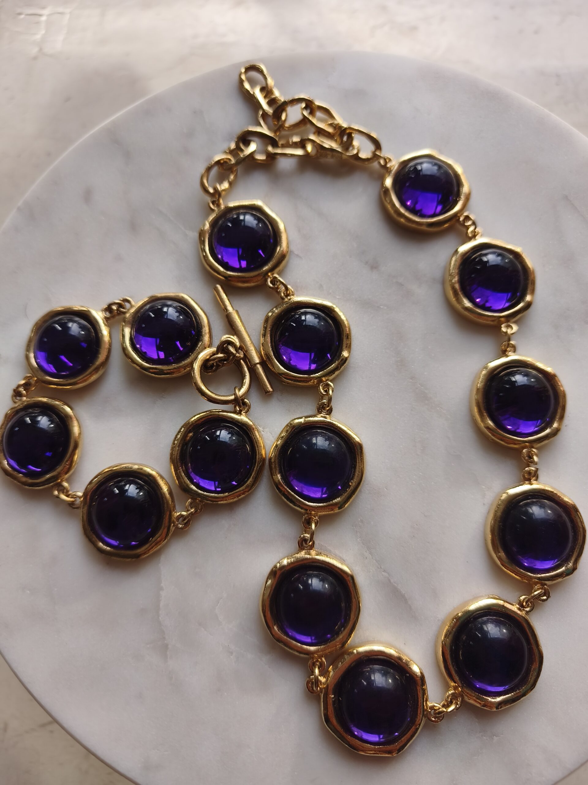 Parure vintage Biche de Berre – Collier réglable 51 cm – Très bon état Parure vintage Biche de Berre – Collier réglable 51 cm – Très bon état