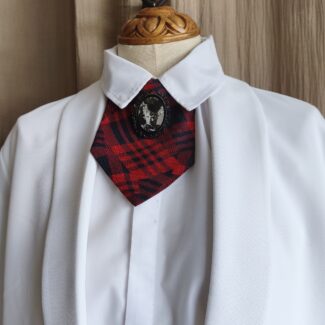 Collier cravate upcyclée en soie