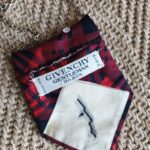 Collier cravate upcyclée en soie