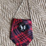 Collier cravate upcyclée en soie