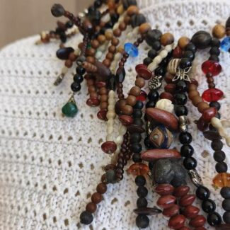 Collier africain vintage multicolore